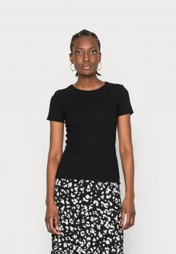 Anna Field Camiseta Básica - Black, Mujer