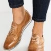 Anna Field LEATHER - Zapatos Con Cordones - Cognac, Mujer