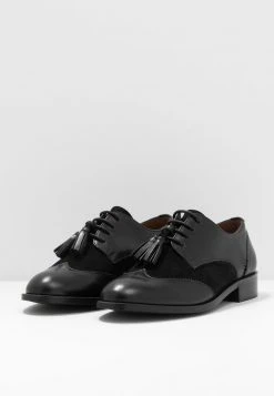 Anna Field LEATHER FLAT SHOES - Zapatos De Vestir - Black, Mujer -Anna Field Ventas 2022 748eb71c1bc6401cb8a51cef496e1c9c