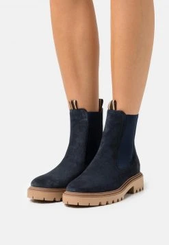 Anna Field LEATHER - Botines - Dark Blue, Mujer