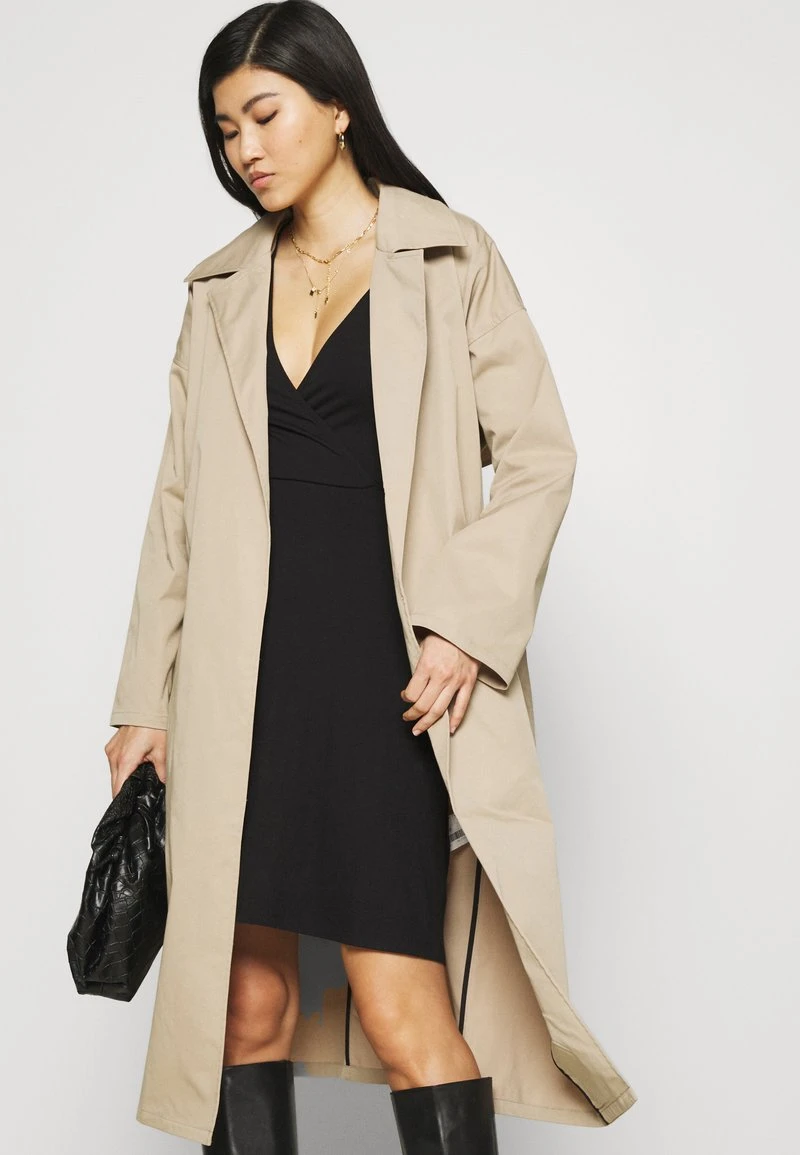 Anna Field Quarter Sleeves Wrap Mini Dress - Vestido Ligero - Black, Mujer 6 Anna Field Quarter Sleeves Wrap Mini Dress - Vestido Ligero - Black, Mujer - Imagen 4