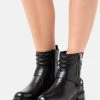 Anna Field LEATHER - Botines Camperos - Black, Mujer