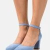 Anna Field LEATHER - Tacones - Light Blue, Mujer