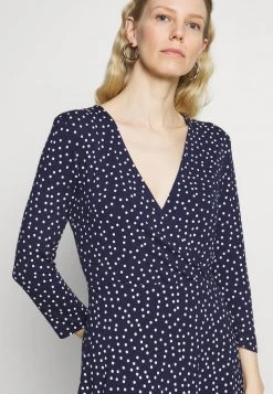 Anna Field Quarter Sleeves Wrap Mini Dress - Vestido Ligero - Dark Blue/white, Mujer -Anna Field Ventas 2022 84c988ca0fac4717aa6a05ab66c76c16
