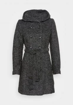 Anna Field DOUBLE BREASTED COAT WITH HOOD - Abrigo Clásico - Mottled Dark Grey, Mujer -Anna Field Ventas 2022 898996e4a8624757aa91749c1b161ca5