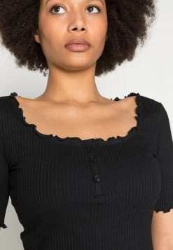 Anna Field Camiseta Básica - Black, Mujer -Anna Field Ventas 2022 91394571a789432daa64e04c64c03bca