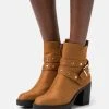 Anna Field Botines - Cognac, Mujer