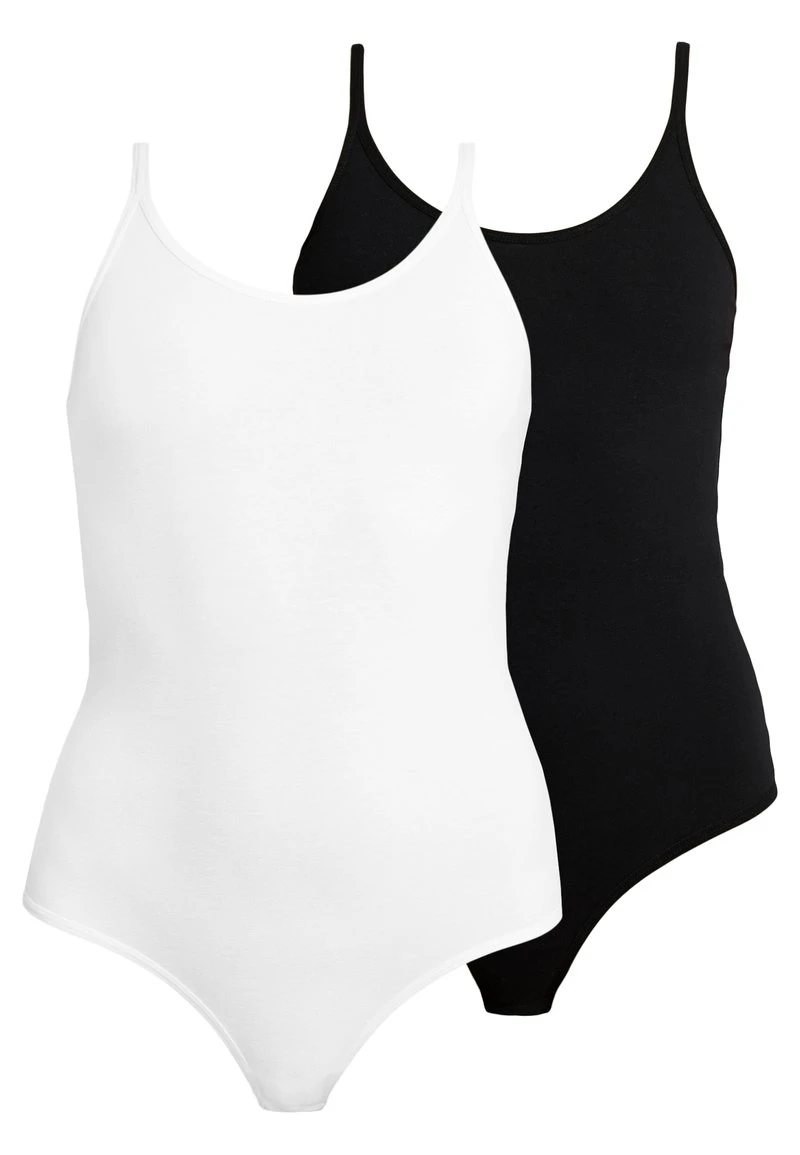 Anna Field 2PP STRING BODIES THONG SHAPE - Body - White/black, Mujer 3 Anna Field 2PP STRING BODIES THONG SHAPE - Body - White/black, Mujer
