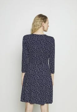 Anna Field Quarter Sleeves Wrap Mini Dress - Vestido Ligero - Dark Blue/white, Mujer -Anna Field Ventas 2022 999873dff9ba46c0a830211fa99cc0d0