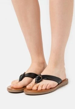 Anna Field LEATHER - Sandalias De Dedo - Black, Mujer