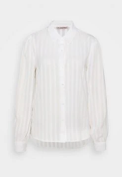 Anna Field Semi Sheer Blouse - Camisa - White, Mujer -Anna Field Ventas 2022 9f28d745fa7f4bf797be55f231d35bfa