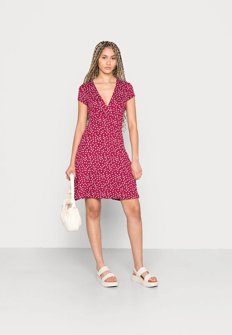 Anna Field Vestido Ligero - Dark Red/white, Mujer 4 Anna Field Vestido Ligero - Dark Red/white, Mujer - Imagen 2