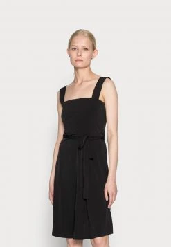 Anna Field WIDE STRAP BASIC MIDI DRESS - Vestido Informal - Black, Mujer