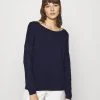 Anna Field RELAXED BOAT NECK - Jersey De Punto - Dark Blue, Mujer -Anna Field Ventas 2022 ac99a34b11544cdfa9ef85b0eafc5f37