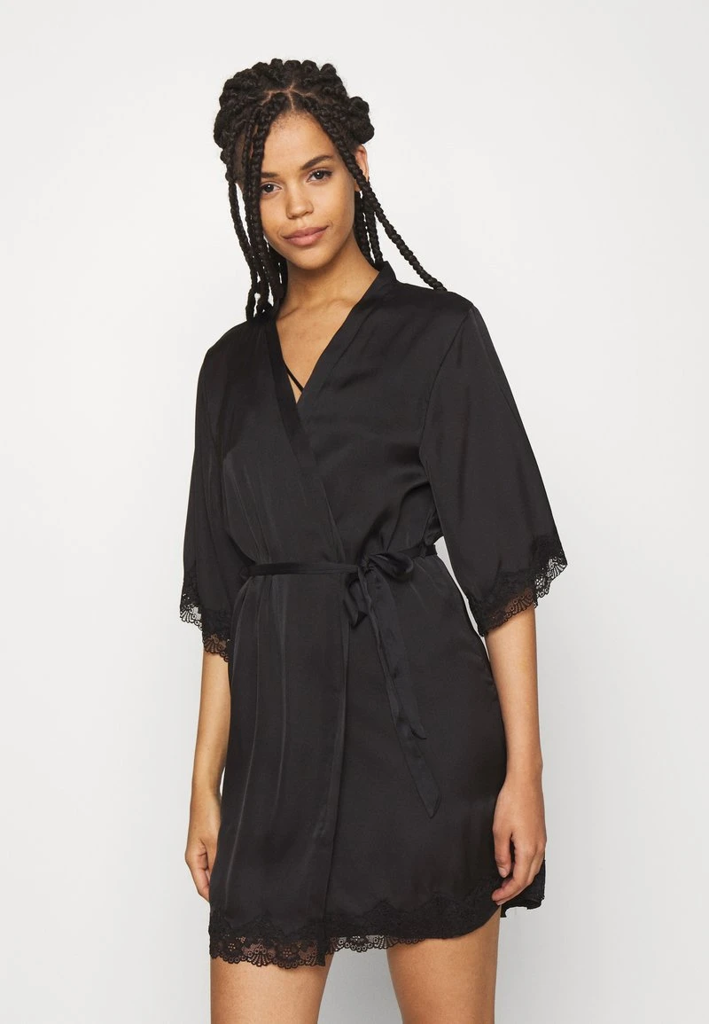 Anna Field ARIANA SATIN KIMONO - Albornoz - Black, Mujer 3 Anna Field ARIANA SATIN KIMONO - Albornoz - Black, Mujer
