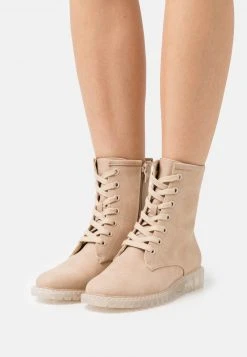 Anna Field Botines Con Cordones - Beige, Mujer