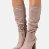 Anna Field Botas Con Plataforma - Taupe, Mujer