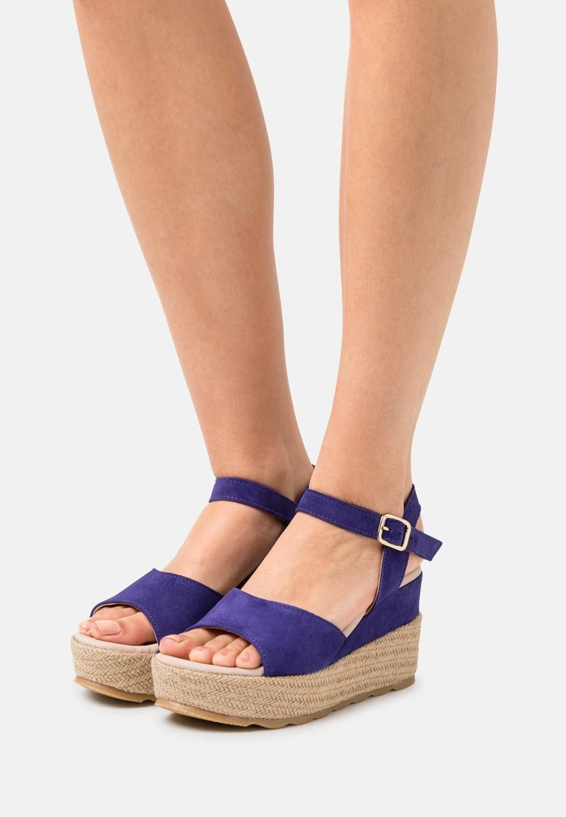 Anna Field LEATHER - Sandalias De Cuña - Dark Blue, Mujer 3 Anna Field LEATHER - Sandalias De Cuña - Dark Blue, Mujer