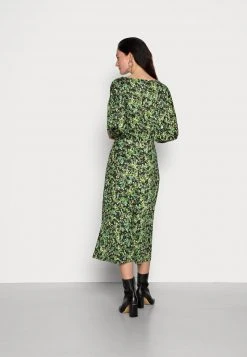 Anna Field Quarter Sleeves Elevated Casual Midi Dress - Vestido Informal - Black/green, Mujer -Anna Field Ventas 2022 b151066a38fd49a788c644ac8fab7944