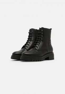 Anna Field LEATHER - Botines Con Cordones - Black, Mujer -Anna Field Ventas 2022 b4a8e127dc514162b6425beffe257698