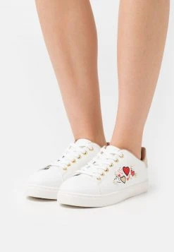 Anna Field LOVE - Zapatillas - White/gold/pink, Mujer
