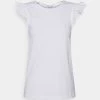 Anna Field Camiseta Básica - White, Mujer