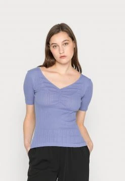Anna Field Camiseta Básica - Light Blue, Mujer