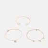 Anna Field 3 PACK - Pulsera - Gold-coloured, Mujer