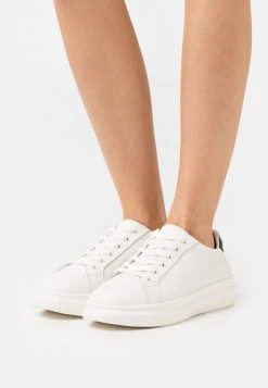 Anna Field LEATHER - Zapatillas - White/black, Mujer