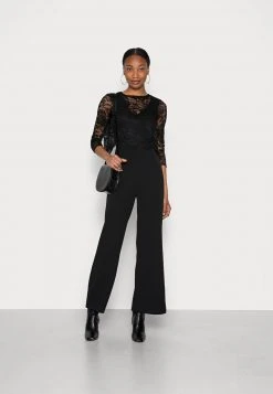 Anna Field Occasion SET - Detacheable Lace Top With V Neck Sleeveless Jumpsuit - Mono - Black, Mujer -Anna Field Ventas 2022 c69903bd700a40e9bcae455ce8416d6b