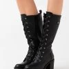 Anna Field Botas Con Plataforma - Black, Mujer