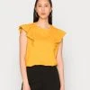 Anna Field Camiseta Básica - Dark Yellow, Mujer -Anna Field Ventas 2022 cea8bde4f0074d3a941743f20b309d75