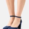 Anna Field LEATHER - Tacones - Dark Blue, Mujer