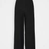Anna Field Basic Wide Leg Pants - Pantalones - Black, Mujer