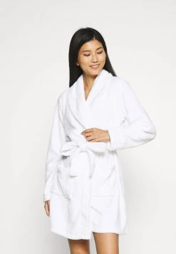 Anna Field LADIES PLUSH BATHROBE - Albornoz - White, Mujer