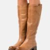 Anna Field LEATHER - Botas - Cognac, Mujer