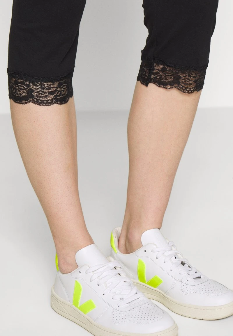 Anna Field Capri Leggings With Lace - Leggings - Black, Mujer 6 Anna Field Capri Leggings With Lace - Leggings - Black, Mujer - Imagen 4