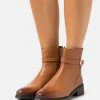 Anna Field LEATHER - Botines - Cognac, Mujer