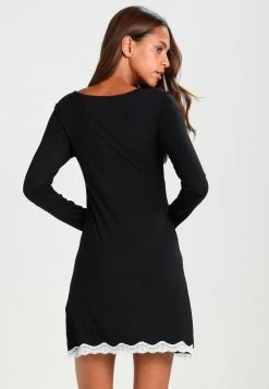Anna Field HEIDI LONG SLEEVES VISCOSE NIGHTDRESS - Camisón - Black, Mujer -Anna Field Ventas 2022 dbbb3ef60df3468092f7b21fde501e66