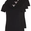 Anna Field 3 PACK - Camiseta Básica - Black, Mujer