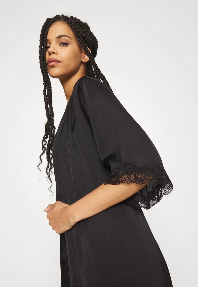 Anna Field ARIANA SATIN KIMONO - Albornoz - Black, Mujer 6 Anna Field ARIANA SATIN KIMONO - Albornoz - Black, Mujer - Imagen 4