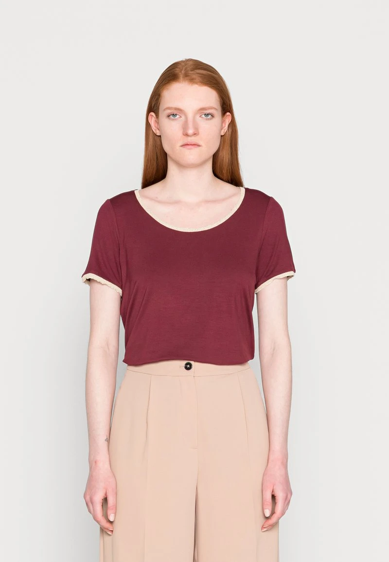 Anna Field Camiseta Básica - Dark Red, Mujer 3 Anna Field Camiseta Básica - Dark Red, Mujer