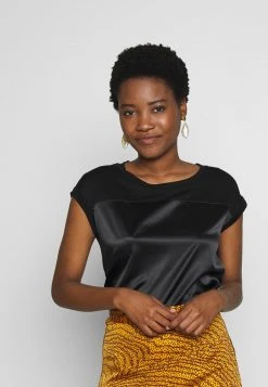 Anna Field Camiseta Básica - Black, Mujer