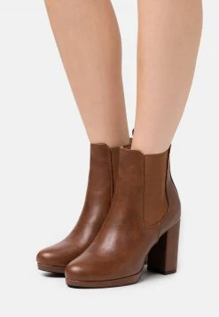 Anna Field Botines De Tacón - Cognac, Mujer