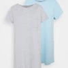 Anna Field 2 PACK - Camisón - Dark Grey/dark Blue, Mujer