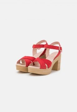 Anna Field LEATHER - Sandalias De Tacón - Red, Mujer -Anna Field Ventas 2022 ecd743cc5a084d55900b6354baf99361
