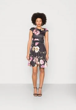 Anna Field Vestido Ligero - Black/pink, Mujer