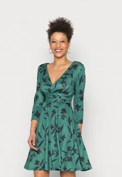 Anna Field Vestido Ligero - Dark Green/black, Mujer