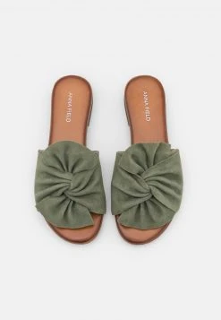 Anna Field LEATHER - Sandalias Planas - Green, Mujer -Anna Field Ventas 2022 f41191c5d9924e33adcc27062251997c
