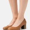 Anna Field LEATHER - Tacones - Cognac, Mujer